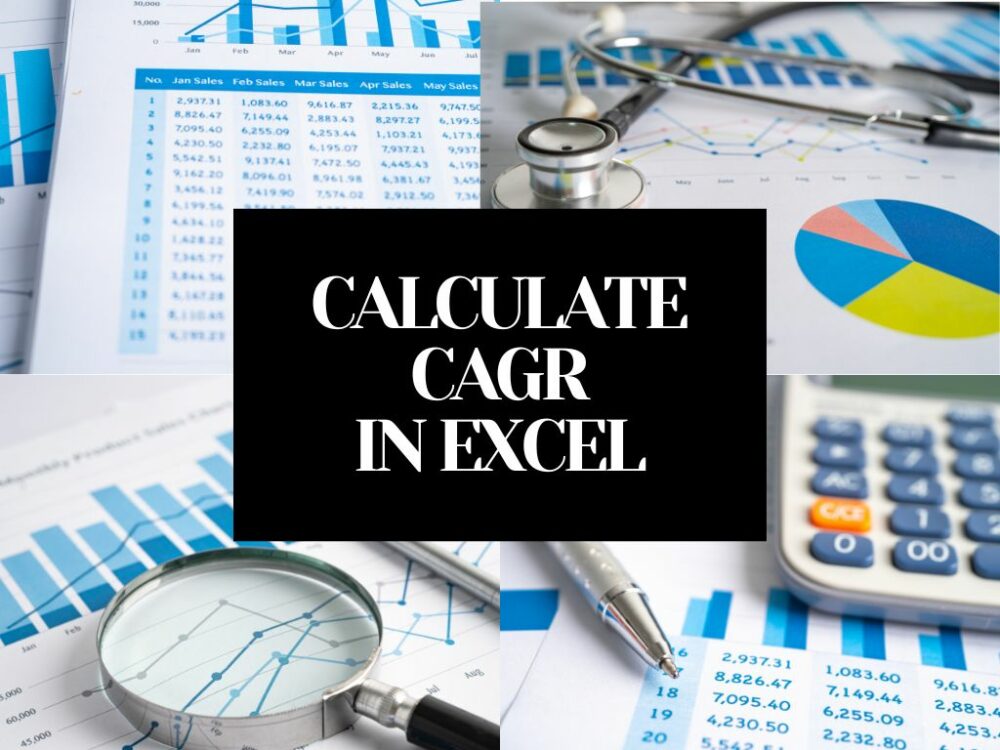 HOW TO CALCULATE CAGR IN EXCEL, cagr formula in excel